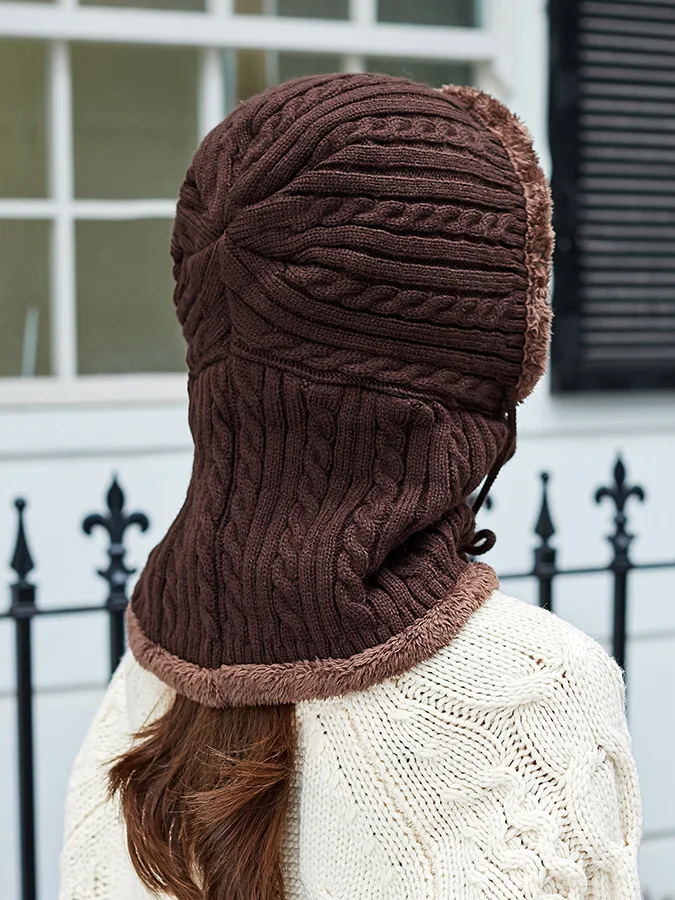 OZyc новая зимняя вязаная шапка шарф для женщин Skullies Beanies Зимние шапки для мужчин и женщин теплая маска Толстая шапка для девочек Женская шапка бини