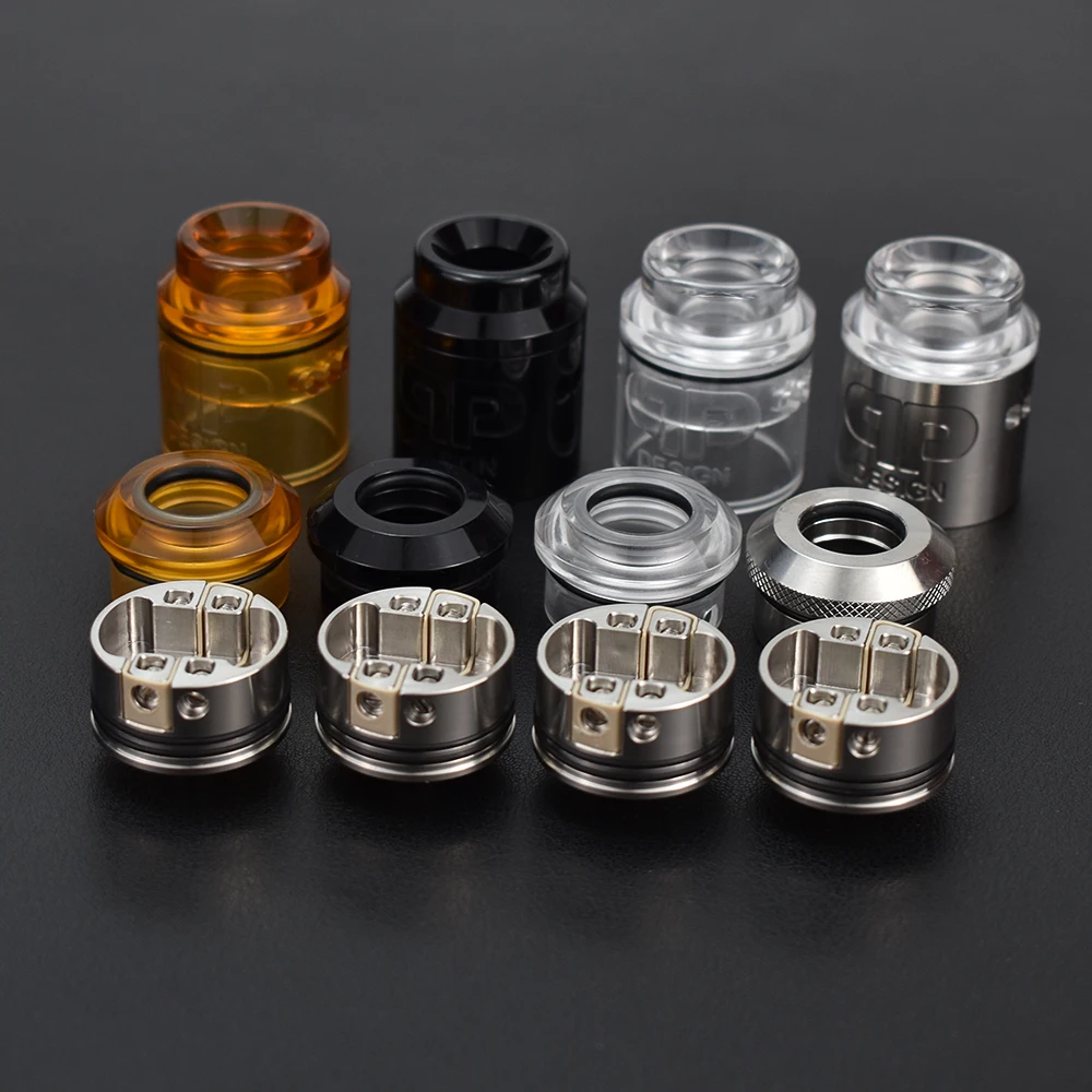 1:1 QP KALI V2 RDA атомайзер 25 мм Diamter 316ss двойная катушка Vape Tank PC PEI материал bellcap