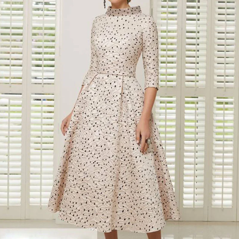 

tailor shop custom made black dots Dress Mother of the Bride dress wedding dress mother of bride outfit polckdots dresses