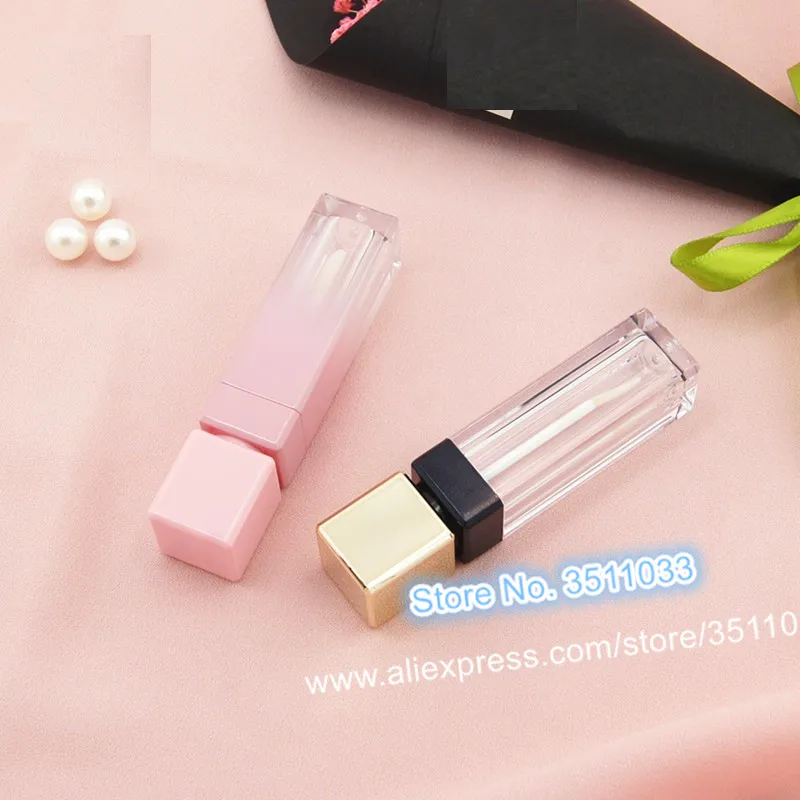 5 мл пустой пластиковый розовый блеск для губ трубка красота масло бутылка