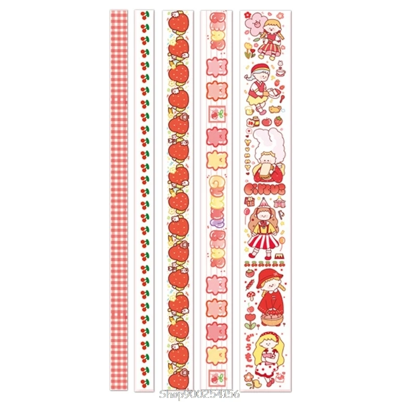 

5Pcs/Set Daily life of Funny Girls Washi Tape Adhesive Tape DIY Scrapbooking Sticker Label Masking Tape N24 20 Dropship