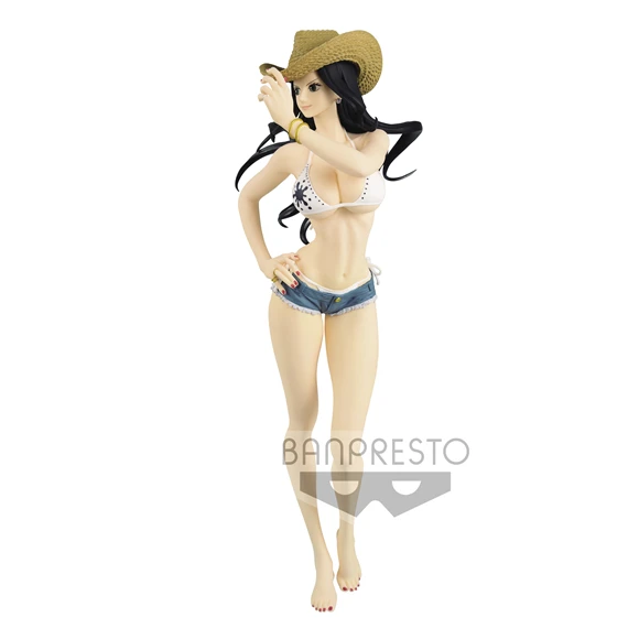 100% Original Banpresto Glitter &amp Glamours Collection Figure - WALK STYLE Nico Robin ver.A White From &quotONE PIECE&quot | Игрушки и