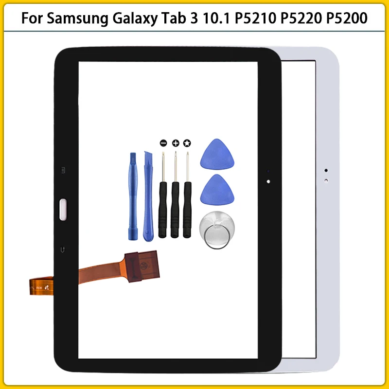 

For Samsung Galaxy Tab 3 10.1 P5200 P5210 P5220 Touch Screen Panel Digitizer Sensor LCD Front Glass P5200 Touchscreen Replace