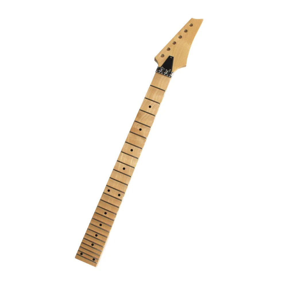 Disado 24 Frets Glossy Paint Maple Electric Guitar Neck Maple Scallop Fingerboard Inlay Dots Guita Accessories Parts enlarge