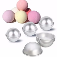 6pcs bath bombs metal aluminum bath bomb mold 3d ball sphere shape diy bathing tool accessories creative mold