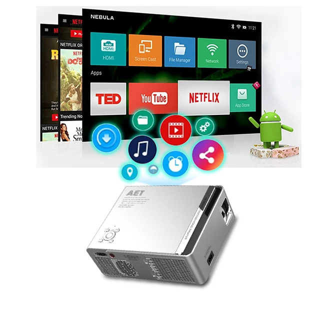 

Retro Game& Action Game & Dance Game inside--Game Console included Android TV Projector