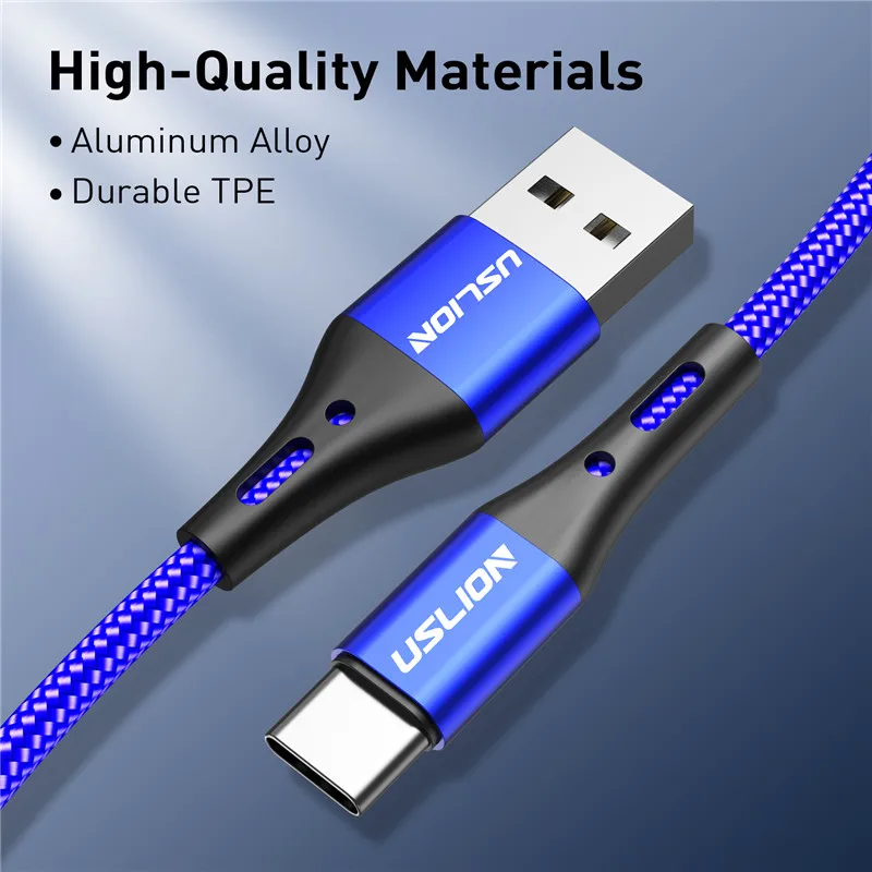 USB-кабель USLION для быстрой зарядки 3 м А | Мобильные телефоны и аксессуары