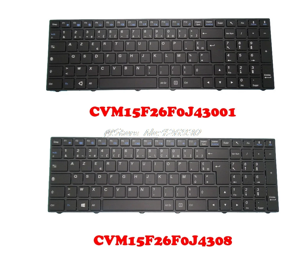 Французская клавиатура с подсветкой для CLEVO N250 CVM15F26F0J43001 6 80 N2500 060 1T CVM15F26F0J4308 N7500 1