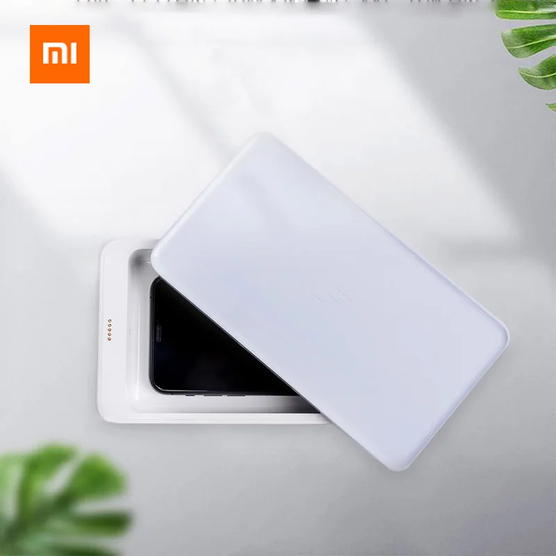 Xiaomi Mijia многофункциональное Беспроводное зарядное устройство дезинфекция коробка VC светодиодный стерилизация 10 Вт Беспроводная зарядка для iphone Xs Max
