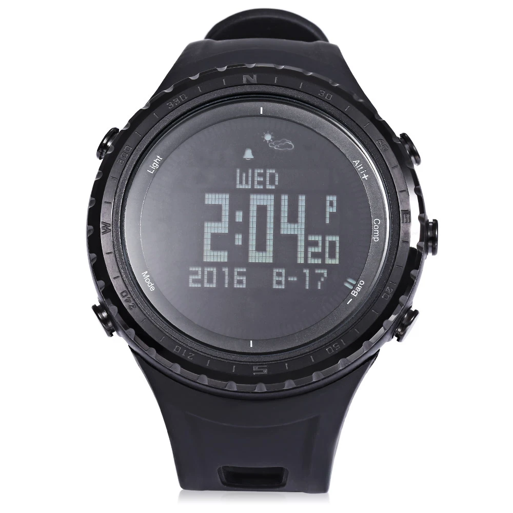 

Sunroad FR803 Men Digital Watch Waterproof Pedometer Thermometer Compass Outdoor Sport Android IOS Smart Watch