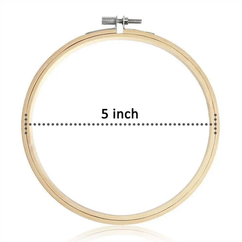 Акция! 12 шт. бамбуковые обручи для вышивки крестиком круглые регулируемые