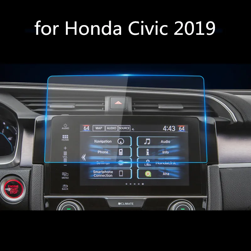 Защитная пленка из закаленного стекла для Honda Civic 2019|Лепнина интерьера| |