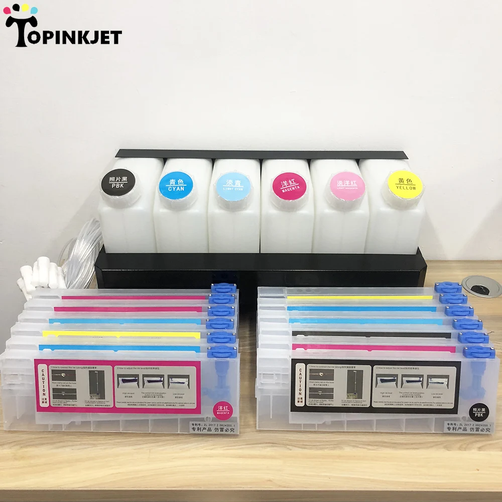 6 + 12 объемных чернил для Roland Mimaki Mutoh ECO Solvent струйный принтер с системой СНПЧ