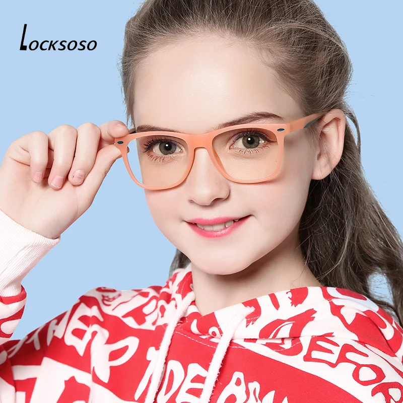 

LOCKSOSO Anti Blue Light Radiation Glasses For Children Kids Boy Girl Computer Game Glasses Blue Ray Eyeglasses Oculos Infantil