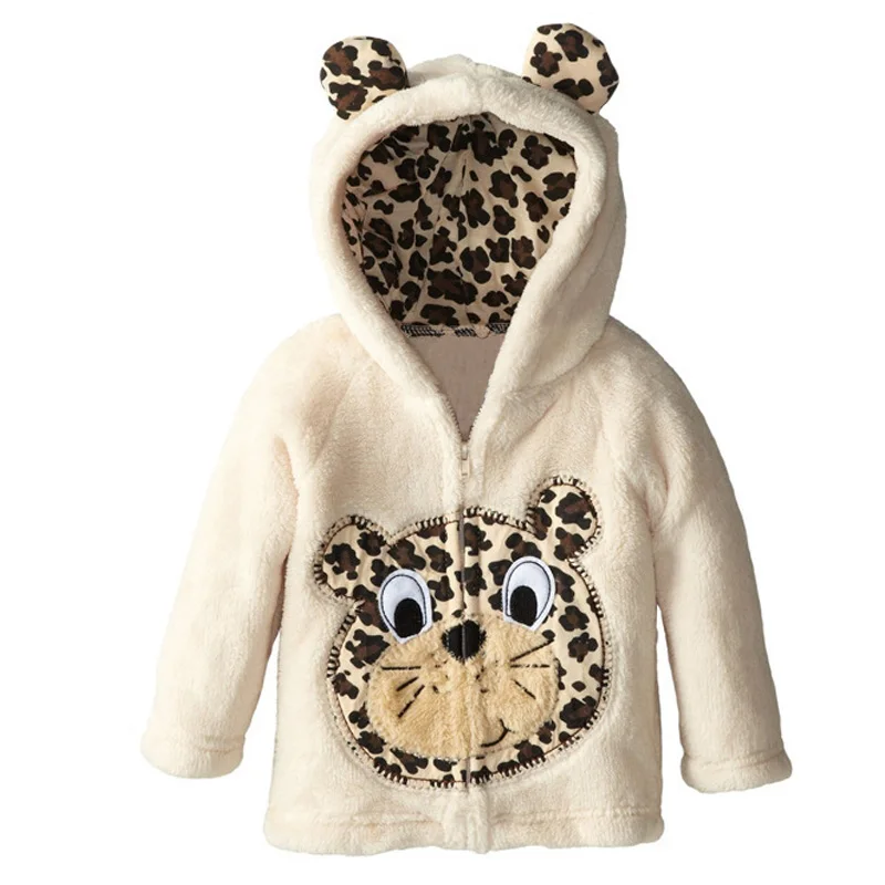 Пальто для мальчиков Классическая Осенняя флисовая Детская куртка с милым