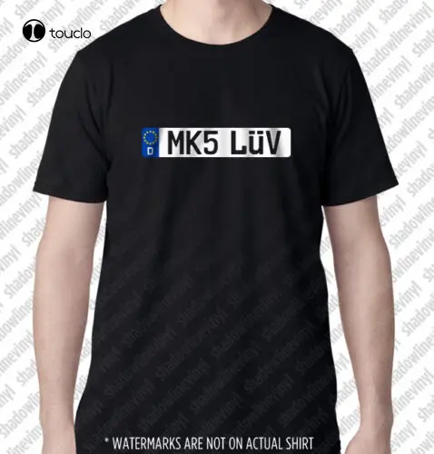 

Mk5 Luv футболка с Европейским номерным знаком немецкий гольф Mkv Gti Vr6 R32 футболка