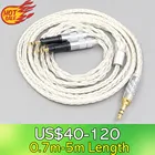 LN007472 6,5 мм 2,5 мм XLR Сделано в Китае 4,4 мм 16 Core OCC посеребренный кабель плетеный кабель наушников для Audio-Technica ATH-R70X