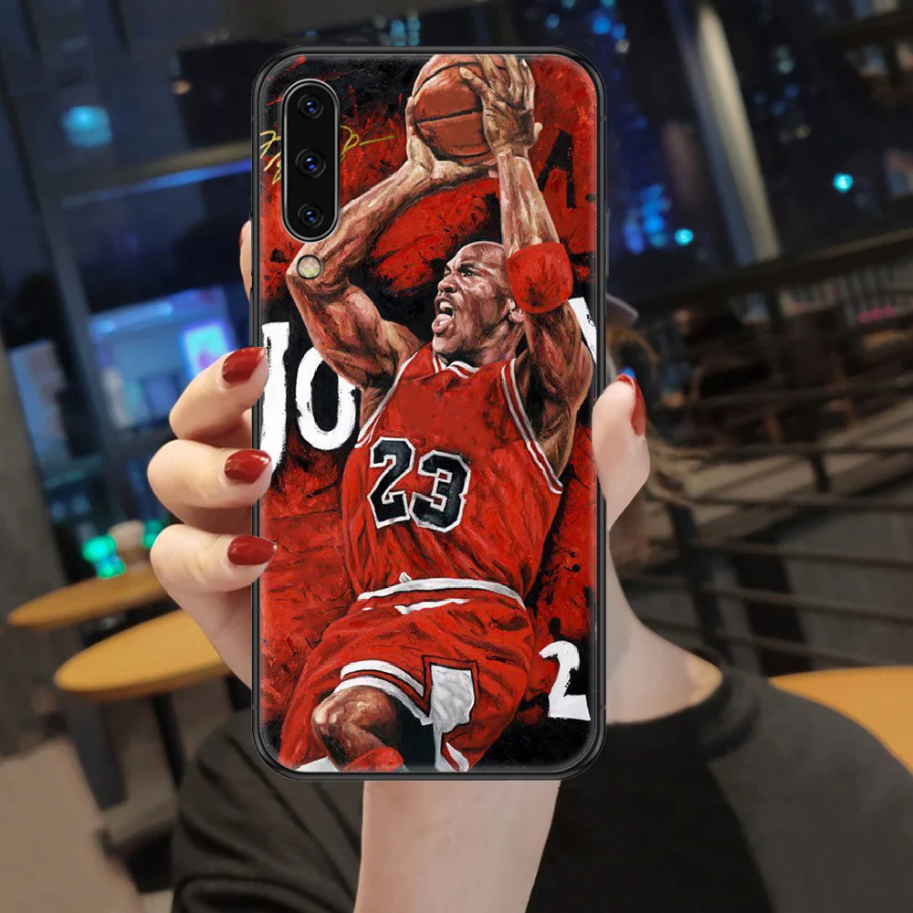 

Basketball 23 Jordan Phone case For Samsung Galaxy A 3 5 7 8 10 20 21 30 40 50 51 70 71 E S 2016 2018 4G black silicone coque