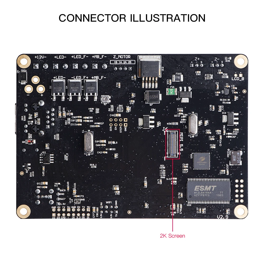 ANYCUBIC ЖК-дисплей 3D-принтеры Фотон материнская плата TriGorilla совместима 4-слойные PCB