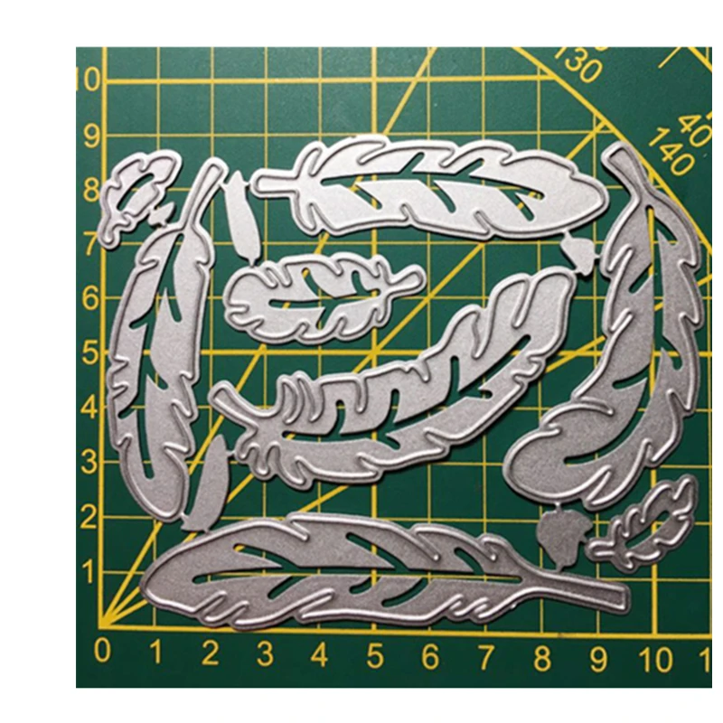 Пресс формы с перьями для скрапбукинга новое поступление металлические пресс