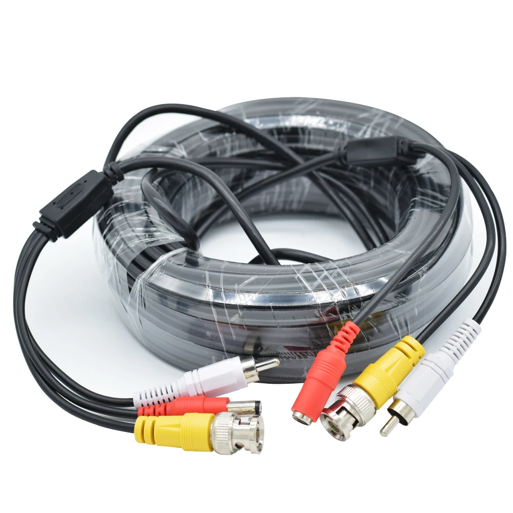 5 м CCTV BNC видео Мощность RCA 3 в 1 удлинитель DC кабель провода для системы