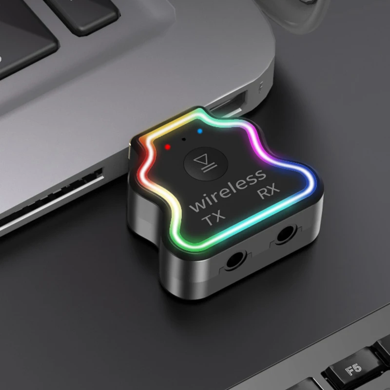 

USB Bluetooth Audio Adapter Card Reader Universal Bluetooth 5.0 Receiver Transmitter Two In One Car Hands-free Plug And Play