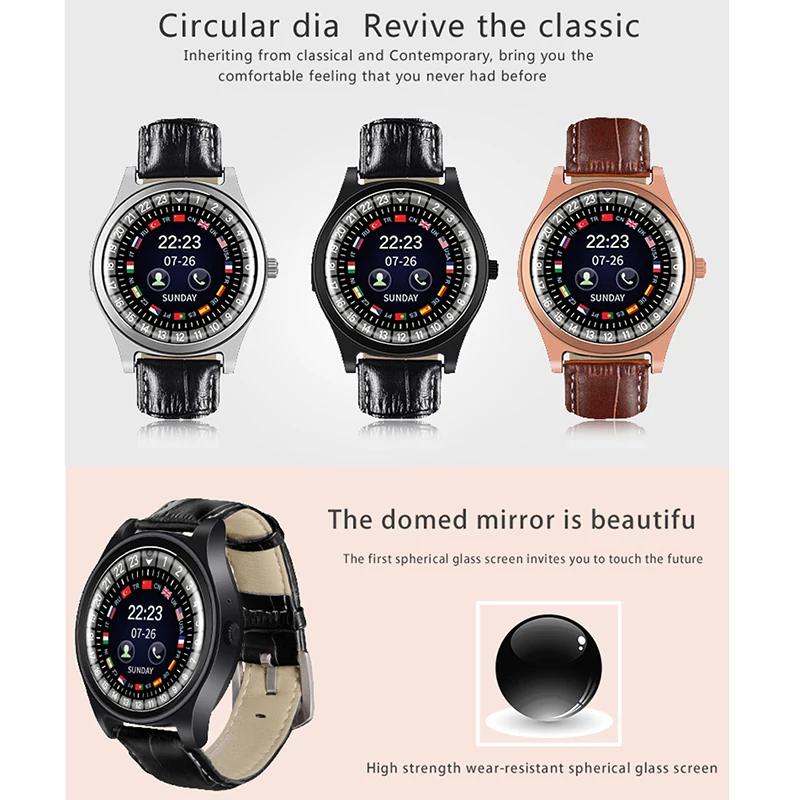 Смарт-часы с Bluetooth камера sim-картой шагомер напоминание о сидячем положении