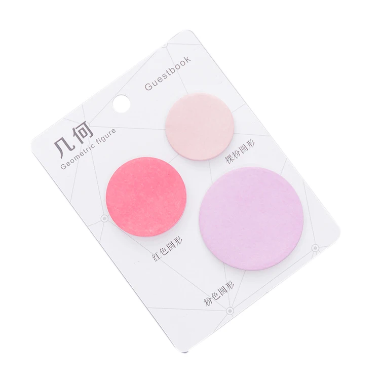 Симпатичные кавайные геометрические блокноты для записей клейкие заметки