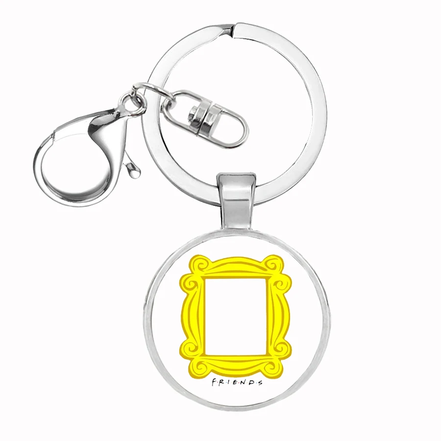 С героями телесериала друзья брелок Central perk Кофе время для ключей автомобиля