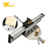 woodworking enhanced fence miter gauge set table saw router angle miter gauge guide 450mm alu mortise tenon and flip stopper