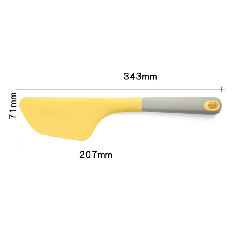 

Cream Scraper Silicone High Temperature Resistant Cake Cream Scraper Spatula Kitchen Tool
