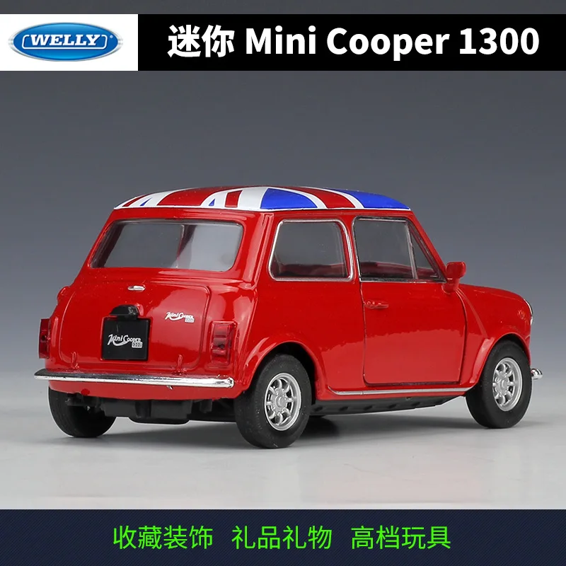 Модель автомобиля Welly 1:36 BMW Mini Cooper 1300 модель из сплава Натяжной автомобиль