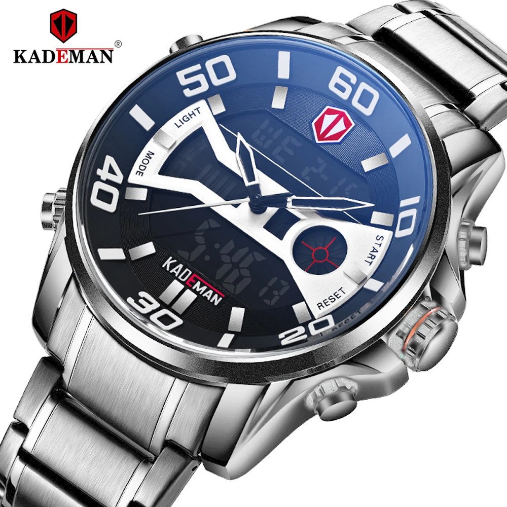 Роскошные брендовые водонепроницаемые военные спортивные часы мужские