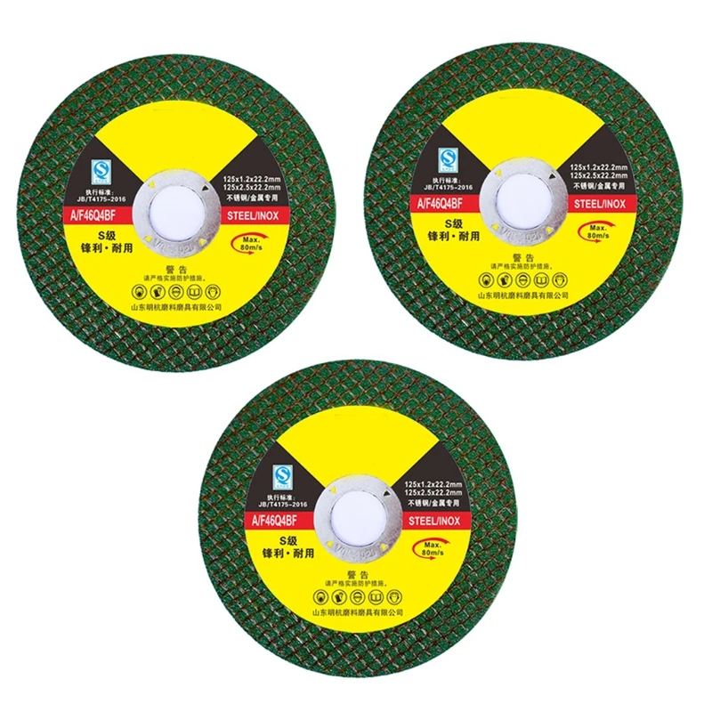 

2021 New 3pcs 4.92''Cut-off Wheel Cutting Discs Stainless Steel Metal Cut off Wheels Flap