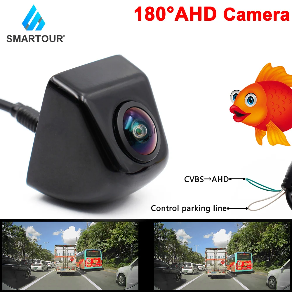 Smartour Автомобильная камера заднего вида с углом обзора 180 градусов и функцией