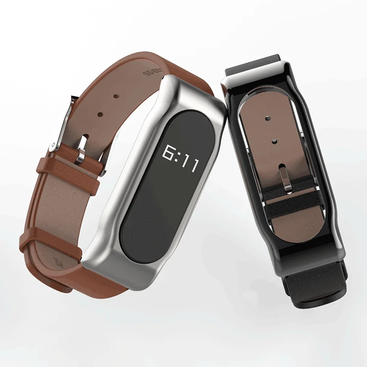 Ремешок из натуральной кожи для Mi Band 2 браслет Opaska My ремешки аксессуары
