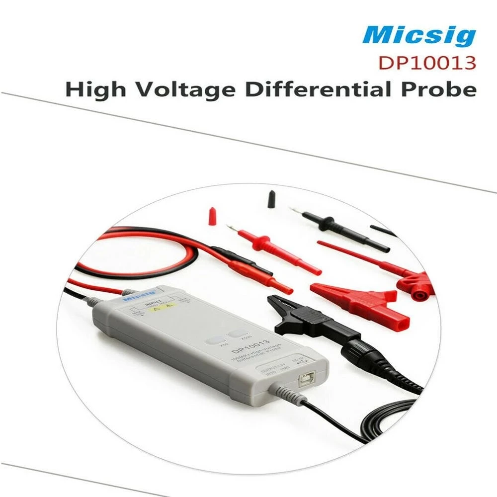 Новый осциллограф Micsig 1300 в 100 МГц комплект высоковольтного дифференциального