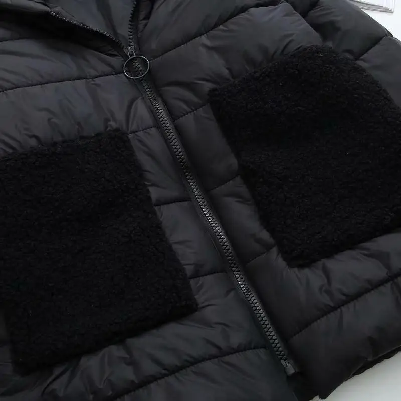 Европейские зимние пальто размера плюс хлопковые куртки с капюшоном и большими