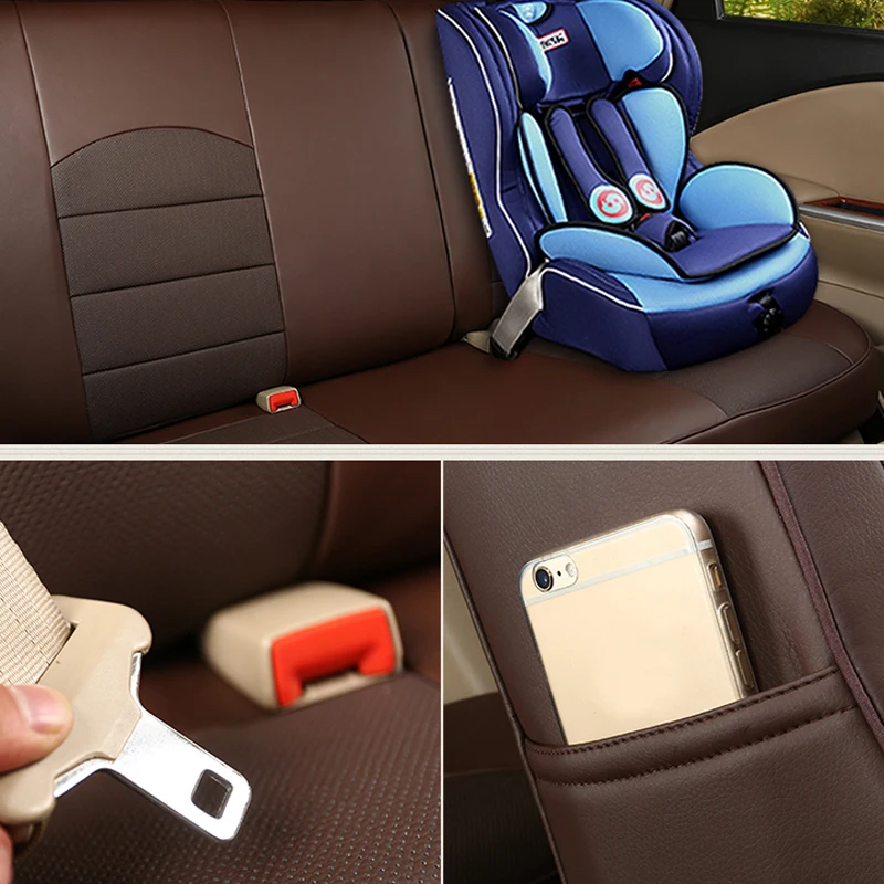 Автомобильные чехлы AUSFTORER из воловьей кожи для Land Rover Freelander 2 автомобильных