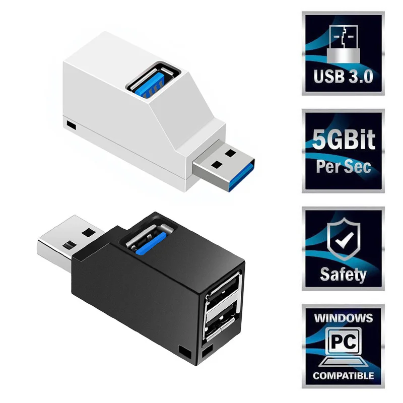 3 порта usb-хаб коробка стиль Высокоскоростной USB 0 разветвитель передачи данных