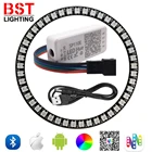 WS2812B 816243545 светодиодов пиксельное кольцо SP110E контроллер USB Комплект RGB кольцо индивидуальный адрес WS2812 IC встроенные светильники DC5V