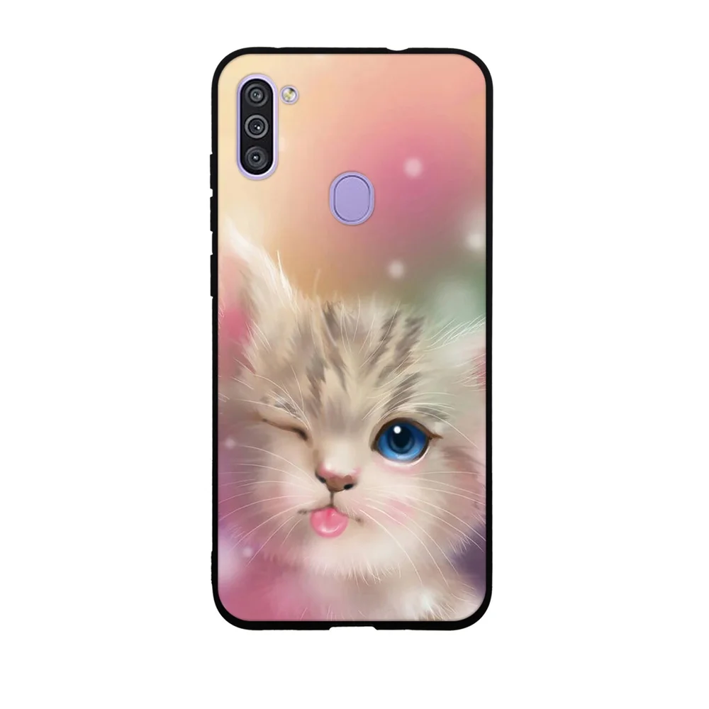 Чехол для телефона Samsung Galaxy M11 силиконовый чехол из ТПУ мягкая задняя крышка SM-M115F