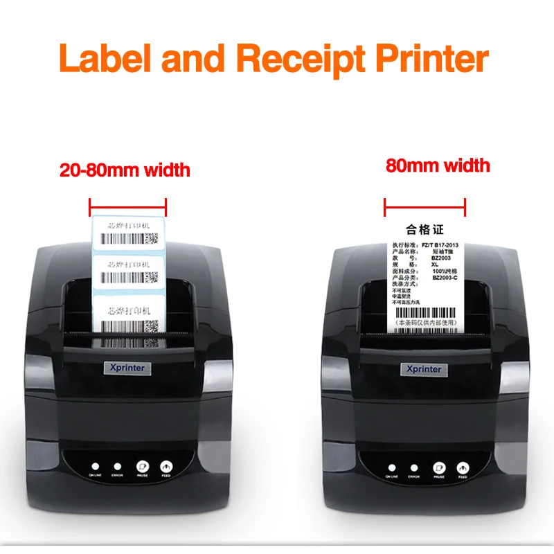 Xprint Термальность этикетка наклейка со штрих кодом чековый принтер для чеков