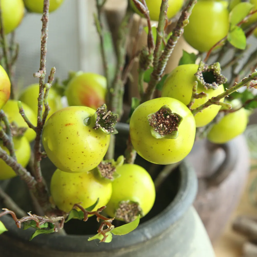 Искусственные цветы розы фрукты гранатовые ягоды букет искусственные сушеные