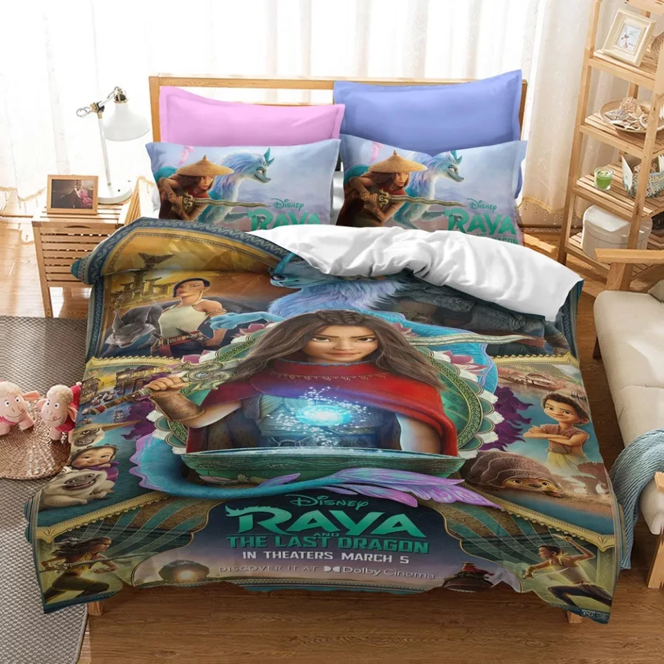 

The Last Dragon Raya 3D Printed Bedding Set Duvet Cover King Queen Full Twin Size for Bedroom Decor