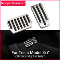 new car foot pedal pads covers for tesla model 3 y 2022 accessories brake rest accelerator pedal protect model three model3