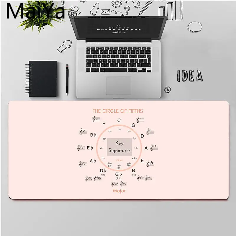 Maiya высокое качество круг пятых игровой коврик для мыши ноутбука бесплатная
