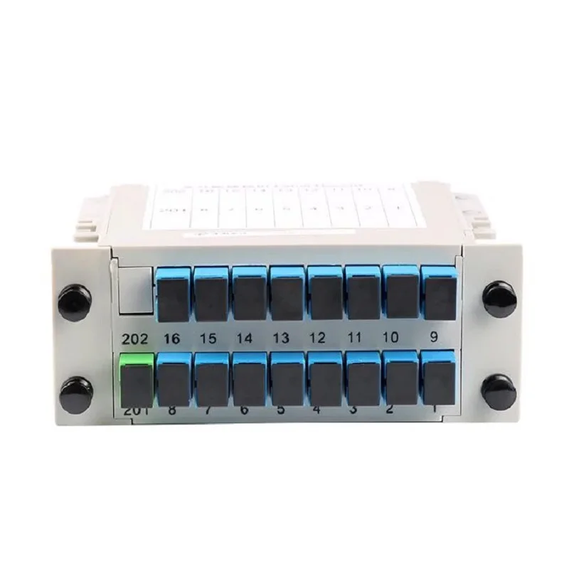 SC UPC PLC 1X16 Fiber Optic FTTH Splitter Box PLC Insert Sheet Type Fiber Optical Coupler Splitter Insertion