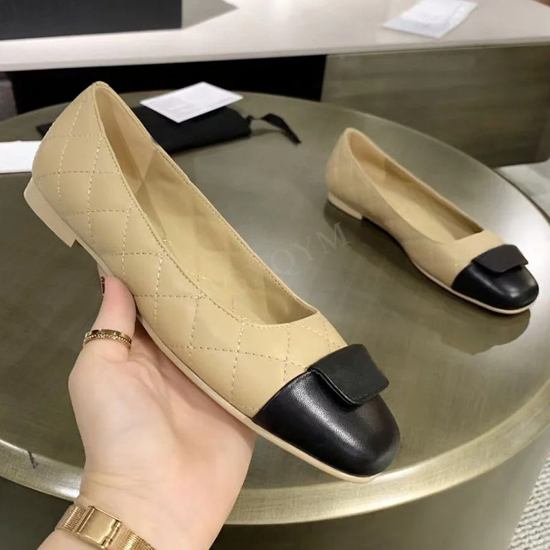 

Women Mary Jane Shoes Classic One Strap Buckle Flat Shallow Shoes Square Toe Slip On Ballerina Shallow Ballet Loafer Shoes