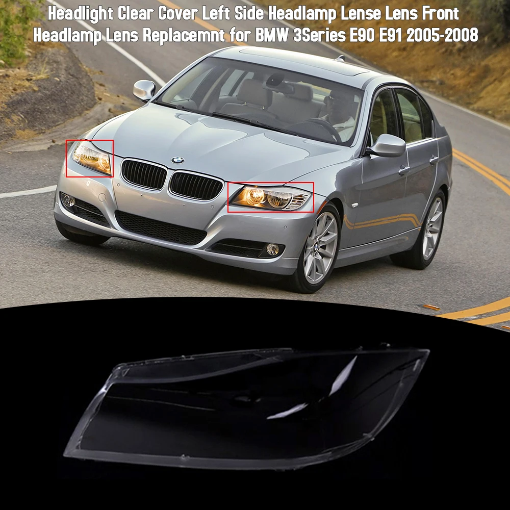Одна пара автомобильных фар прозрачная крышка фотообъектив передняя фара